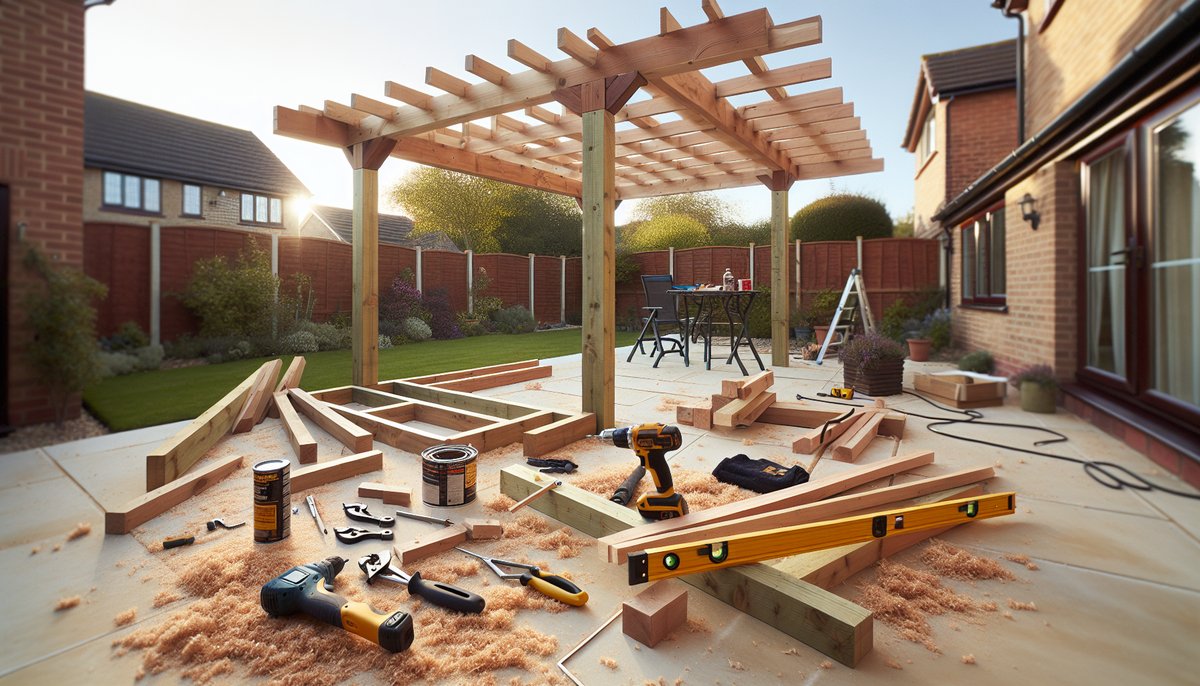Precision and Practicality: Pergola Building in Video